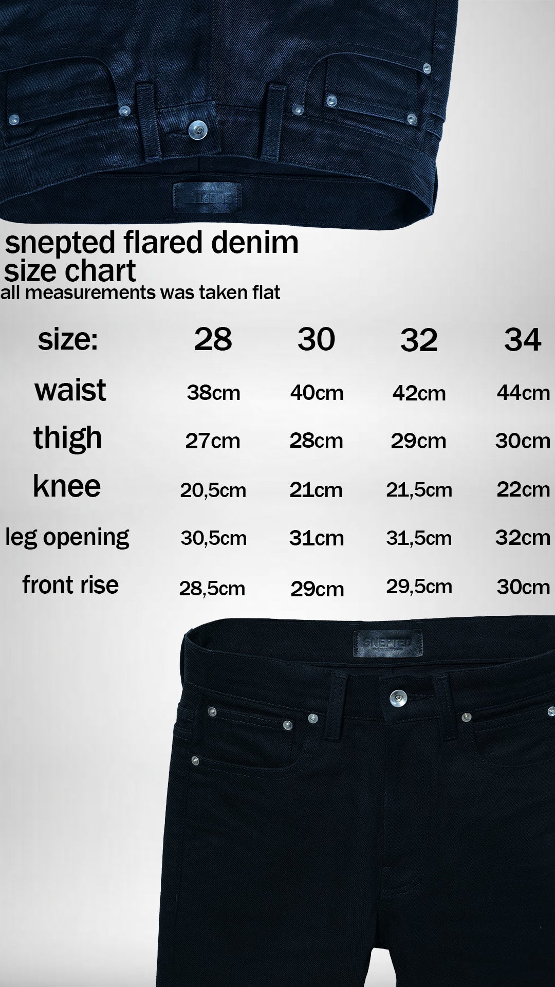 SNEPTED FLARED DENIM