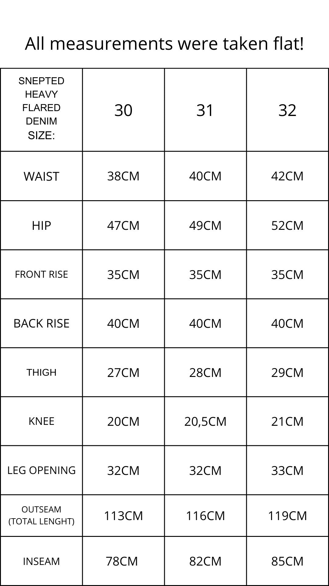 SNEPTED HEAVY FLARED JEANS