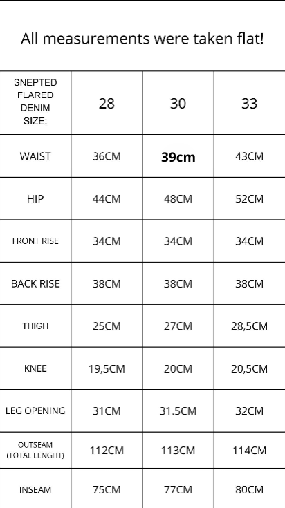 SNEPTED FLARED JEANS