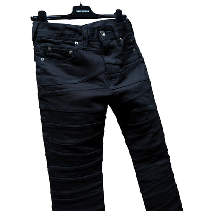FLAT FELLED SEAMS SNEPTED DENIM