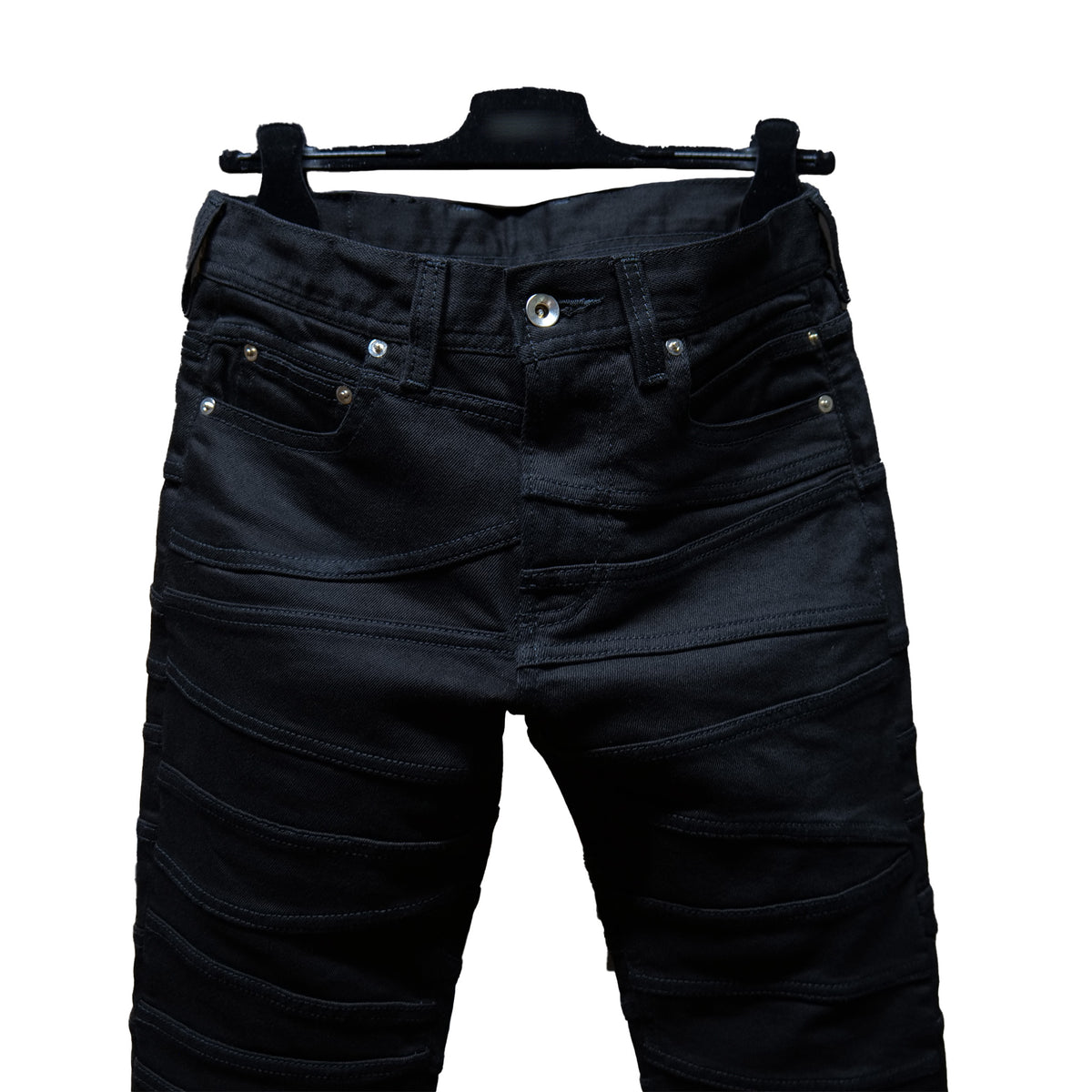 FLAT FELLED SEAMS SNEPTED DENIM