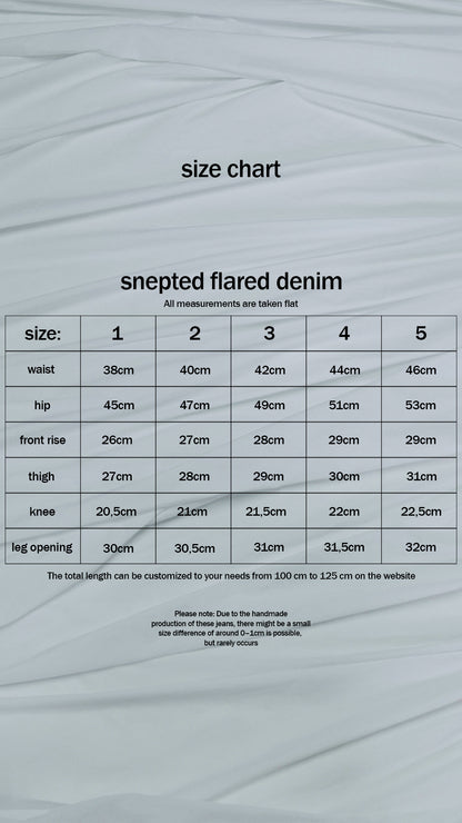 SNEPTED FLARED DENIM