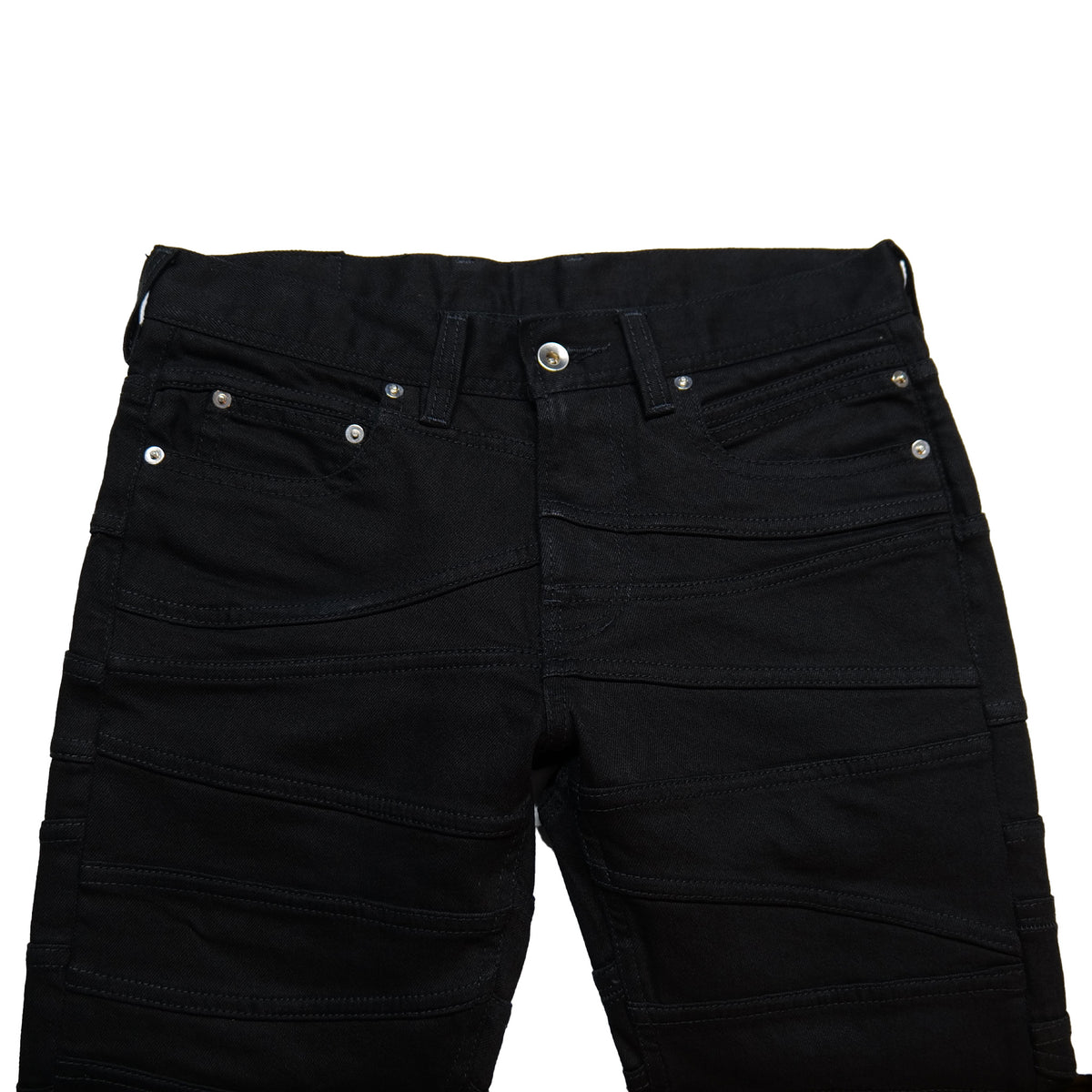 FLAT FELLED SEAMS SNEPTED DENIM